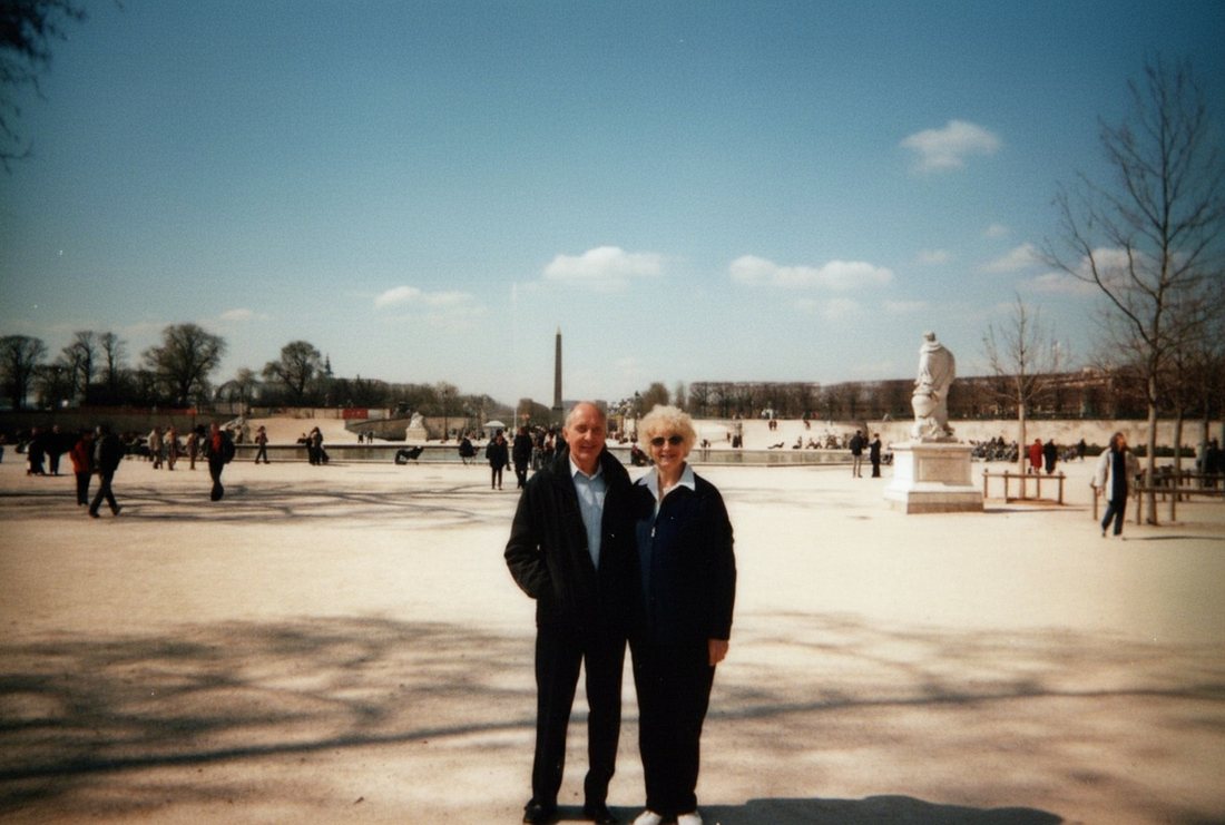 Restored, colour-corrected photo